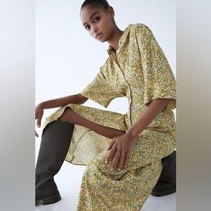 Zara Utility Shirt Dress